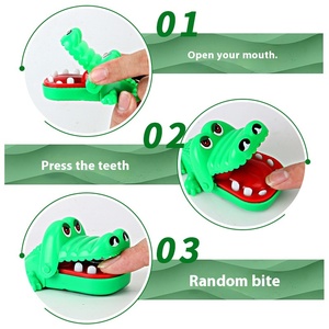 Mini Creative Bite <b>Toy</b> Children's Finger-Extraction Decompression Trick Hand-Biting Big Mouth <b>Crocodile</b> - Product Image 5