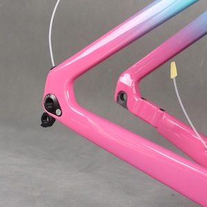 เฟรมจักรยานเสือหมอบคาร์บอนไฟเบอร์ T1000 สีพิเศษ รุ่น TT-X38 สายเบรกภายใน เกลียว T47 ยาง 700X32C - Product Image 5
