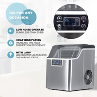 Fabricant de glaçons/blocs de glace Hicon en gros, machine à glaçons professionnelle pour comptoir, maison, 110V - 240V