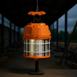 Lampe de travail LED D0100X3WPIX 60W 8200lm IP65 résistante à l'eau pour intérieur/extérieur avec crochet de plafond pour éclairage de chantier - Product Image 2