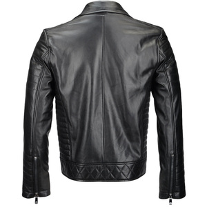 Vente en gros de veste universitaire en cuir de vache véritable pour hommes, veste de moto camouflage à la mode avec tissu en toile enduite - Product Image 3