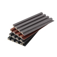 Modern Sound-Absorbing Moisture- Moth-Proof WPC Wall Panels with Wood-Grain Finish for Outdoor Gym Decorative Background Walls