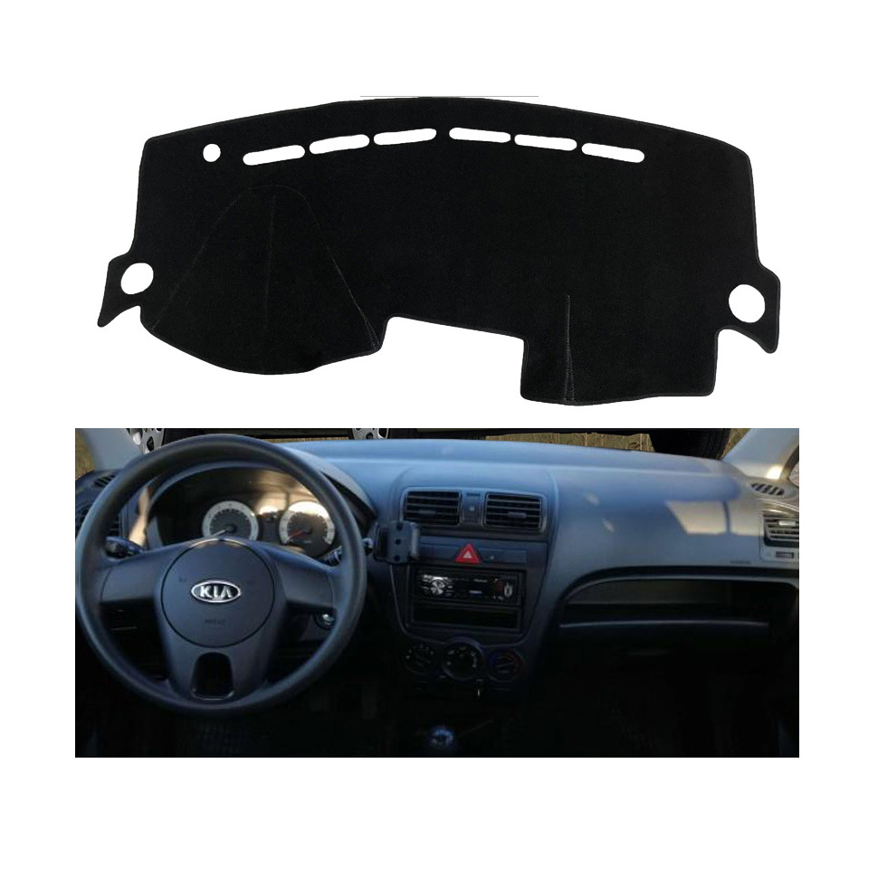 Tapis de tableau de bord pour Kia Forte Koup Cerato 2009 2010 2011 2012 2013 Couverture de tableau de bord de voiture Tapis pare-soleil Instrument de protection