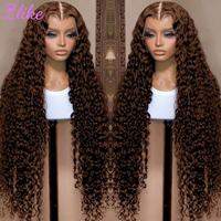 Perruques en cheveux humains bouclés Pixie bruns bruts birmans, vente en gros, perruque HD Lace, cheveux vierges alignés sur les cuticules, perruques bouclées en cheveux humains Lace Front