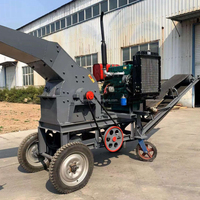 Petit concasseur à marteaux électrique mobile pour béton et galets, machine à fabriquer du sable avec convoyeur