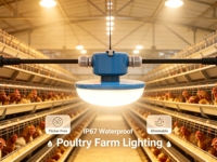 Ampoule LED pour poulailler 9W 130lm/W AC100-265V Rouge & Blanc Commutable Garantie 5 ans IP67
