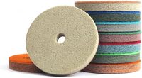 Pad Poles Busa Spons 4-inci, Dapat Disesuaikan OEM, Pad Poles Marmer & Batu, Poles Kering/Basah, Grit Tinggi Jintong