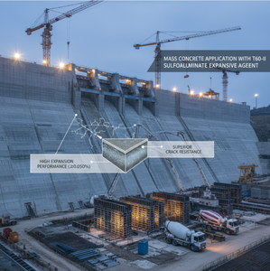 T60-II additivo ad alta espansione di grado industriale solfoalluminato agente espansivo per calcestruzzo additivo per malta - Product Image 3