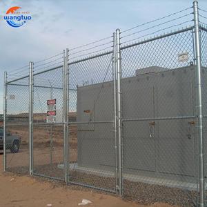 9 Máy đo Chuỗi liên kết hàng rào chất lượng cao 8 chân mạ kẽm Chuỗi liên kết hàng rào Cyclone dây kim cương lưới hàng rào tấm & Cổng để bán - Product Image 1