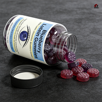 Gummies KANION OEM/ODM à l'extrait de myrtille, à la lutéine, à la zéaxanthine, aux vitamines C et E, antioxydants, pour le soin des yeux et la beauté