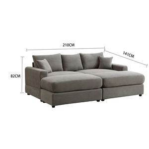 Js Thiết Kế Mới Vải To Thu Văn Phòng Phẩm <span class=keywords><strong>Sofa</strong></span> Với Ghế Lớn Ghế Giường Gối Đảo Ngược <span class=keywords><strong>Sofa</strong></span> Đồ Nội Thất Phòng Khách - Product Image 6