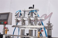 Machine de remplissage de liquide automatique à 4 têtes pour détergent à lessive, huile essentielle de soin des cheveux