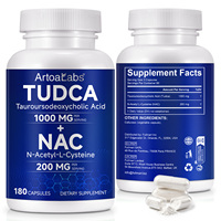 Capsules végétaliennes TUDCA 1000mg et NAC 200mg en gros sous marque privée pour la santé hépatique, la métabolisme, l'énergie et la concentration