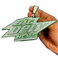 Pendentif en argent 925 Big Daw Beats Diamond, charme vert, style hip-hop, bijoux unisexe