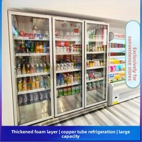 Réfrigérateur commercial vertical en acier inoxydable avec porte vitrée, éclairage LED et refroidissement par air pour vin et bière