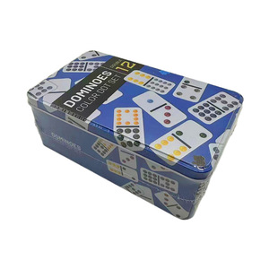 Fábrica al por mayor personalizado <span class=keywords><strong>doble</strong></span> <span class=keywords><strong>12</strong></span> 9 6 juego de dominó 91 55 28 juego de <span class=keywords><strong>tren</strong></span> <span class=keywords><strong>mexicano</strong></span> juego de puntos de colores con caja de lata para entretenimiento - Product Image 5