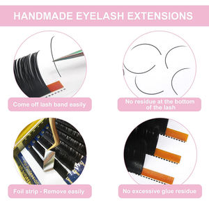 DRAGON Premium Faux Mink Classic Extensions de Cils Individuels 0.20 5-25mm Fibre PBT Cachemire Noir Mat J Curl Naturel Long - Product Image 2