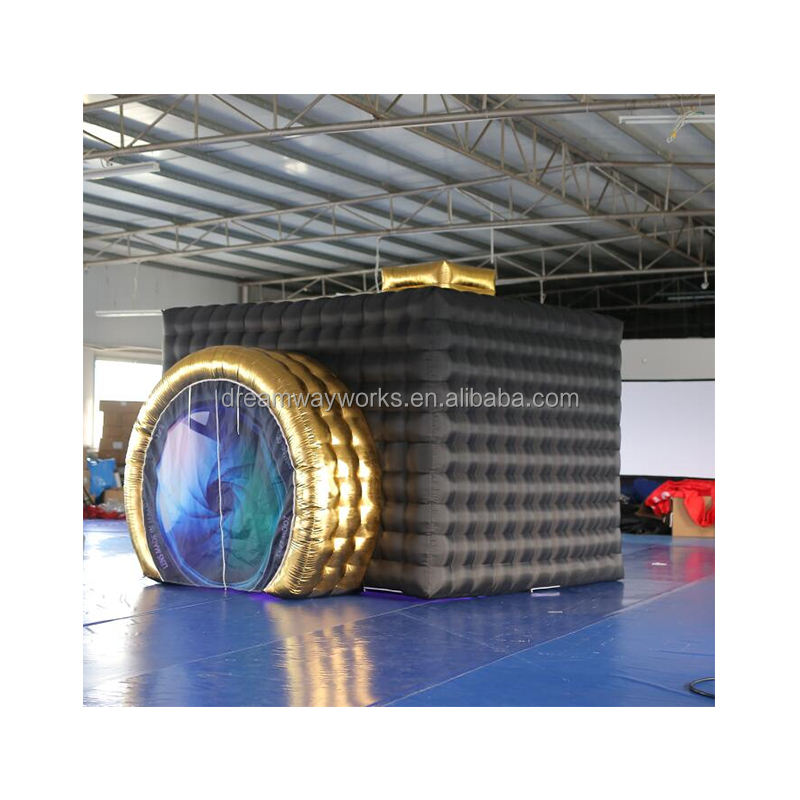 2023 New Design Inflatable Camera Shape Photo Booth for Sale