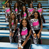 Ensemble d'uniformes de danse Majorette pour enfants et filles Cheer à sublimation personnalisée