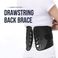 Ceinture de soutien lombaire réglable à cordon de serrage pour stabiliser la colonne vertébrale et soulager les tensions lombaires lors des squats, de la musculation et de l'entraînement physique