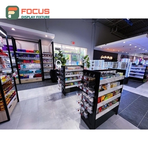 ชั้นวางโชว์ต่อผมแบบติดผนังหลายชั้นสำหรับร้านค้า - Product Image 1