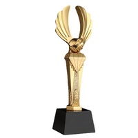Trophée en cristal personnalisé en résine, trophée de coopération en forme de poignée de main, récompense annuelle de l'entreprise, trophée en cristal