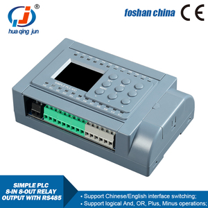 Huaqingjun 8-in 8-out Salida de relé <span class=keywords><strong>PLC</strong></span> <span class=keywords><strong>Software</strong></span> RS485 Comunicación Modbus RTU <span class=keywords><strong>PLC</strong></span> para sistema HVAC - Product Image 2