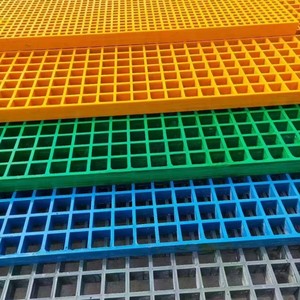 Grilles de sol en <span class=keywords><strong>plastique</strong></span> pour atelier de detailing automobile, grilles de lavage de voitures en FRP moulé colorées - Product Image 6