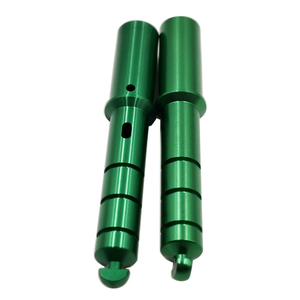 Service de tournage et fraisage CNC de précision sur mesure OEM pour accessoires de bâtons de trekking, pièce tournée CNC anodisée verte - Product Image 1