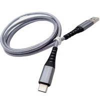 Cable USB 3.0 a Tipo-C Personalizable de 1 m, con Malla de Nailon Metálica, Carga Rápida de 5 A para Cámara, Impresora, Computadora, Auriculares y Escáner