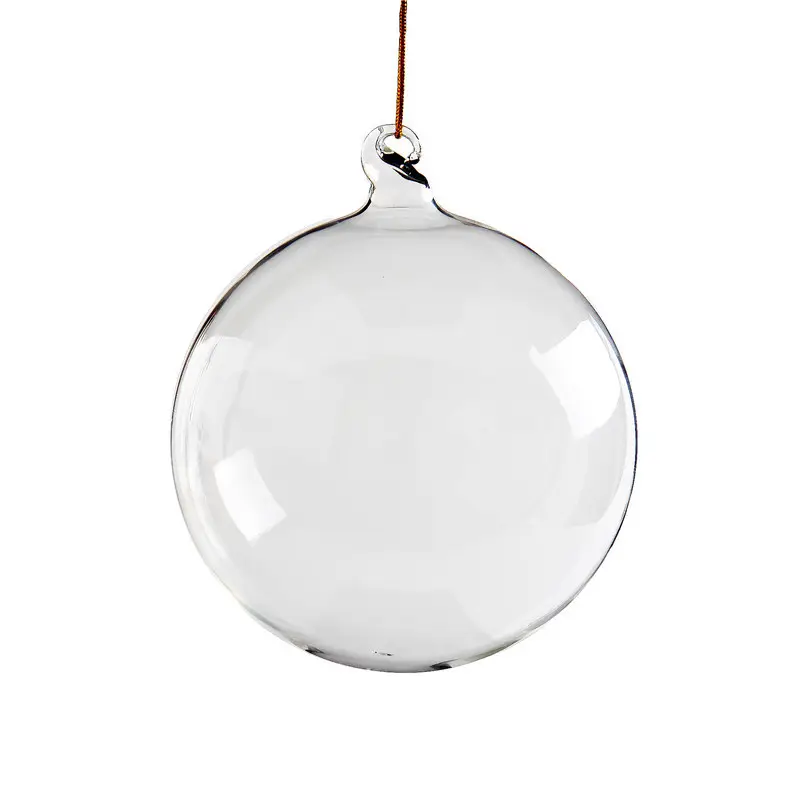 Vente chaude Transparent Verre Boule De Noël Fête Festival Arbre De Noël Décor Boule De Cristal 6-20cm Bulles Claires