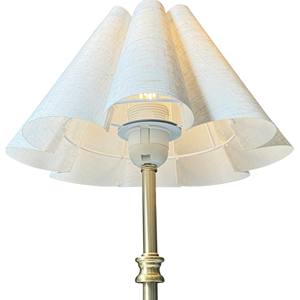 Lámpara de Mesa Inalámbrica de Metal Dorado de Lujo, Pantalla de Tela Reemplazable, LED Recargable, Flexible, Simple, Regulable - Product Image 5