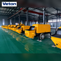 Mini-pompe à béton portable, machine compacte, équipement de malaxage diesel pour applications de construction résidentielle et commerciale H