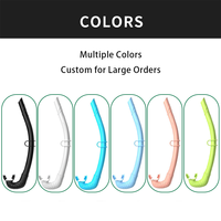 Tuba en silicone Songxin SC pour la plongée sous-marine et le snorkeling, 38 cm, confortable et durable, pour un usage unisexe