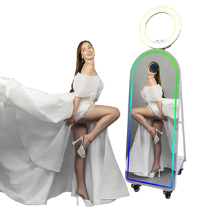 Thông minh 32 inch màn hình cảm ứng gương Photo Booth phần mềm Selfie Booth dễ dàng thiết lập photobooth Shell - Product Image 2