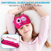 Casque de sommeil Hibou violet, mignon, pour enfants, adolescents, jeunes, garçons, filles, avec pilote dynamique sans fil 5.2, faible latence, voyage, 300 mAh