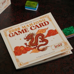 Apprenez à jouer au Mahjong : Guide de scores et règles du Mahjong <span class=keywords><strong>anglais</strong></span>, cartes de jeu rapides, imperméables et pliables - Product Image 1