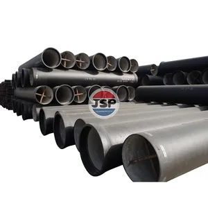 JSP ISO2531制造商6m或5.6M承插水泥衬里球墨铸铁管K9 C40 C30 C25 DCI水用球墨铸铁管