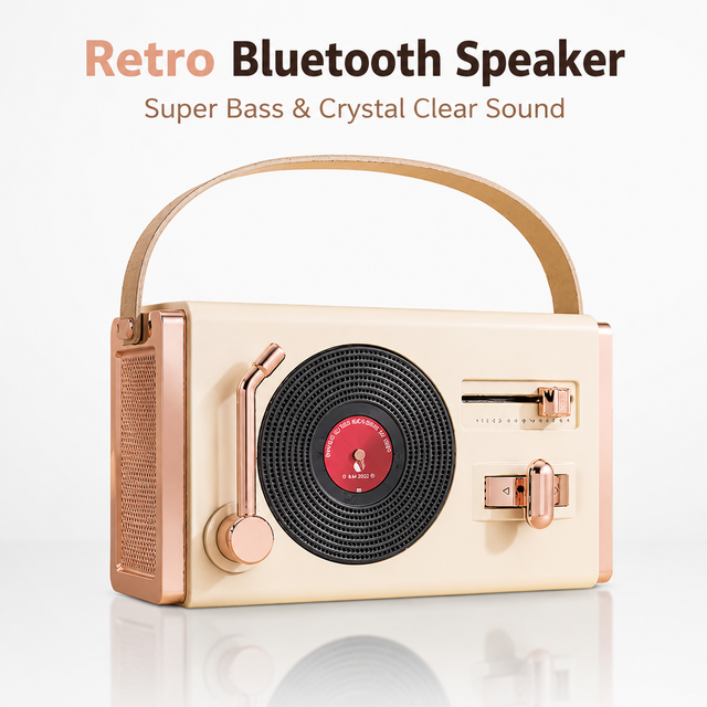 High-end Portable Wireless  Speaker with Double Microphone Karaoke Charging Base Support BT AUX TF Card USB