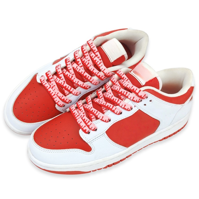 High Quality Multi-color Cream Printed Polyester Flat Shoelace Individual Gradient Shoe Laces for Sneakers