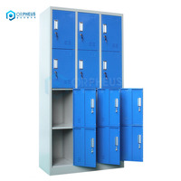 Armoire vestiaire industrielle en métal à 12 portes pour salle de sport, casier de vestiaire pour équipement français