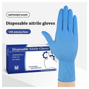 SONICE Custom monouso guanti da visita in Nitrile 28cm blu polvere senza <span class=keywords><strong>Silicone</strong></span> traspirante impermeabile - Product Image 1