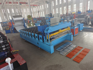 with Low Price Full Automatic Roofing Sheets <b>Making</b> Roll Forming Corrugated Roof Metal Sheet Rolling <b>Machine</b> - Product Image 6