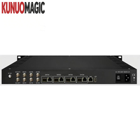 Modulador DVB-C KUNUOMAGIC 32 QAM CATV DVB-C STB Digital para Sistema de Transmisión de TV por Cable, Garantía de 5 Años, Construcción Metálica