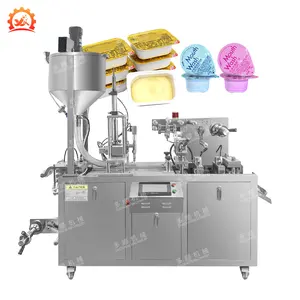 DPP-115 Fabriek Aangepaste Automatische Voeding Kleine Vloeibare Boter Honing Tomatensaus Blister Verpakkingsmachine