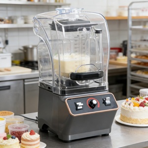 Mixeur électrique multifonctionnel pour la cuisine, équipé d'une tige d'agitation et d'un couvercle insonorisé, mixeur rapide pour smoothies - Product Image 3