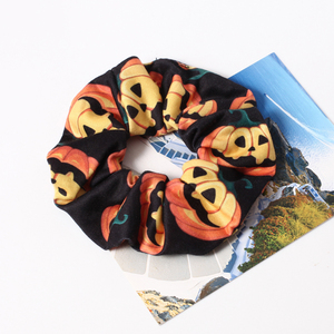 Coleteros de Halloween con diseño de <span class=keywords><strong>calabaza</strong></span>, calavera y fantasma, accesorios para el <span class=keywords><strong>cabello</strong></span> para mujeres y niñas, coleteros elásticos para fiestas, regalos para días festivos - Product Image 4