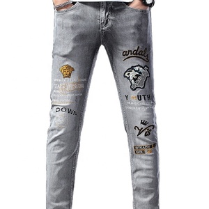 All'ingrosso 2023 modello di stile pantaloni elastici Slim <span class=keywords><strong>Jeans</strong></span> da <span class=keywords><strong>uomo</strong></span> - Product Image 1