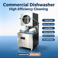 Lave-vaisselle commercial automatique intelligent, équipement de lavage de vaisselle portable pour restaurant, hôtel, cuisine