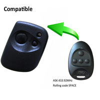 Télécommande sans fil HCS200/HCS301/HCS300 à code roulant 433Mhz 6V AG197
